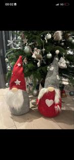 Kerstdecoratie – 2 gnomen van 65 cm. In perfecte staat, Diversen, Kerst, Ophalen of Verzenden, Zo goed als nieuw