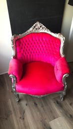 Roze Barok Prinsessen stoel, Gebruikt, Barok, Hout, Eén
