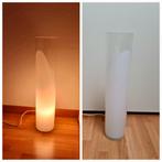 Vloerlamp stalamp tafellamp Volux wit + naturel glas design, Huis en Inrichting, Lampen | Vloerlampen, Glas, Minder dan 100 cm