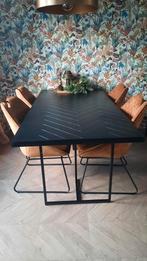 Dutchbone class eettafel zwart 180x90, Ophalen, Nieuw