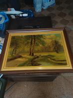 Schilderij: Boslandschap met Water, Ophalen of Verzenden