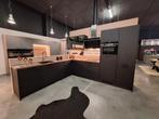 Showroom keuken Compleet met APP De Rustic kitchen, Zwart, Hoekkeuken, Ophalen of Verzenden, Zo goed als nieuw