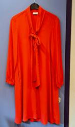 Mauro Grifoni knal rode zijde jurk feestelijk mt 36 nr 47543, Mauro Grifoni, ., Ophalen of Verzenden, Zo goed als nieuw