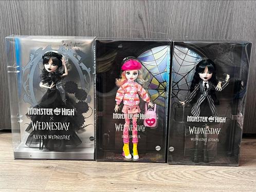 3 x Wednesday monster high poppen nieuw (serie), Verzamelen, Poppen, Nieuw, Pop, Ophalen of Verzenden