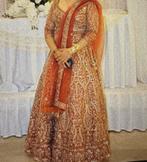 lehenga, Kleding | Dames, Maat 38/40 (M), Overige typen, Oranje, Ophalen of Verzenden