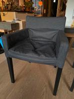 Grijze Eetkamerstoel Nils Ikea met Armleuning, Huis en Inrichting, Stoelen, Ophalen, Zo goed als nieuw, Hout, Eén