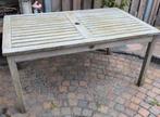 Houten tuintafel 150 x 90 cm DLP zie omschrijving, Tuin en Terras, Tuintafels, Ophalen, Gebruikt, Rechthoekig, Hout