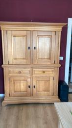 Licht eiken broodkast, Huis en Inrichting, Kasten | Buffetkasten, Ophalen, Gebruikt, 100 tot 150 cm, Broodkast