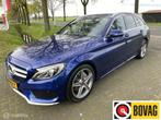 Mercedes-Benz C-Klasse Estate 180 AMG | Leder | Camera I Xen, Auto's, Mercedes-Benz, Automaat, Blauw, 750 kg, 1400 kg