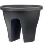 2 Elho balkon plantenbakken, Kunststof, Minder dan 30 cm, Balkon, Rond