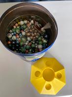 Grote ton vol knikkers (ook nieuwe) met knikkerpotje, Ophalen, Gebruikt