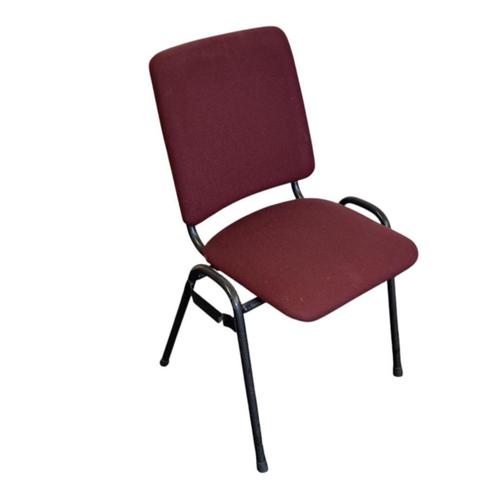 Gestoffeerde Stapelbare en Koppelbare Stoel Paars, Huis en Inrichting, Stoelen, Gebruikt, Vijf, Zes of meer stoelen, Overige kleuren