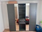 IKEA driedelige kledingkast donkergrijs met spiegels, Ophalen, Gebruikt, 200 cm of meer, 150 tot 200 cm