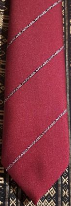 NKF Nederlandse Kabel Fabriek Delft stropdas rood schuin, Ophalen of Verzenden, Nieuw, Gebruiksvoorwerp