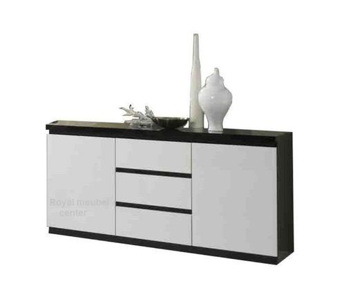 Dressoir Forever hoogglans marmer grijs wit zwart Aanbieding, Huis en Inrichting, Kasten | Dressoirs, Nieuw, 200 cm of meer, 25 tot 50 cm