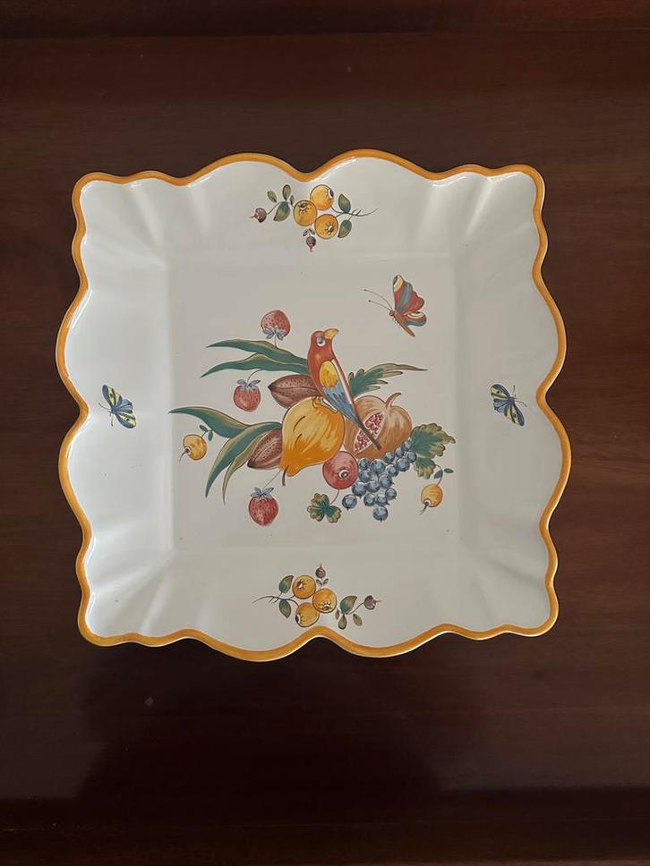 Frans aardewerk serveerschaal - Poterie a la Chapelle, Antiek en Kunst, Antiek | Keramiek en Aardewerk, Ophalen of Verzenden