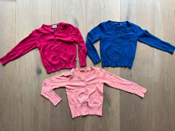 3 vestjes maat 110/116 beschikbaar voor biedingen