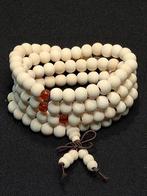 Houten witte kralen Mala gebedsketting, Ophalen of Verzenden, Nieuw, Overige materialen