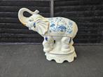 Blauw witte Chinese olifant, Ophalen of Verzenden, Zo goed als nieuw