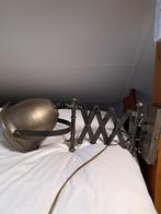 Vintage industriële harmonica wandlamp, brons., Industrieel l landelijk l vintage l stoer, Ophalen of Verzenden, Zo goed als nieuw