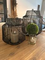 Windlichten, Ophalen of Verzenden, Zo goed als nieuw, Hout, 25 tot 50 cm