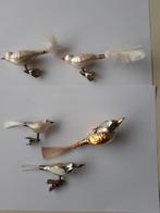 Vintage retro kerstballen vogels op clip glas antiek izgst., Ophalen of Verzenden, Zo goed als nieuw