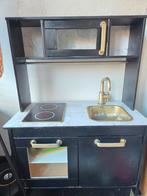 Ikea Speelkeuken Zwart/Goud, Kinderen en Baby's, Speelgoed | Speelkeukens, Ophalen of Verzenden, Gebruikt, Hout, Speelkeuken