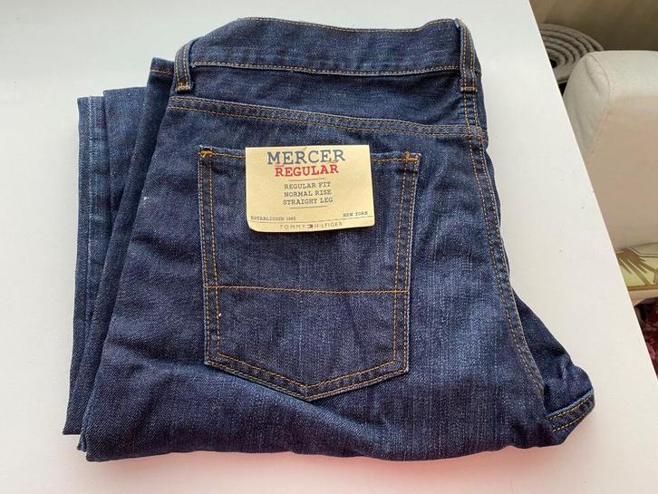 Tommy Hilfiger jeans Mercer, regular straigh fit, 36/34NIEUW, Kleding | Heren, Broeken en Pantalons, Nieuw, Overige maten, Blauw