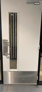 Hardhouten deur, Ophalen, Gebruikt, 80 tot 100 cm, Buitendeur