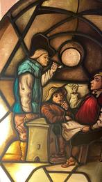 Gebrand schilderdraam 50x80, Huis en Inrichting, Lampen | Wandlampen, Ophalen of Verzenden, Zo goed als nieuw, Glas, Antiek