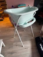 Bébé-jou babybadje met zitje en standaard (excl. stop), Ophalen, Gebruikt, Badje, Bébé-jou