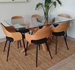 HVIDOVRE Jysk Eetkamerstoelen 6x, Ophalen, Zwart, Zo goed als nieuw, Vijf, Zes of meer stoelen