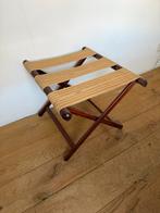 Stevig houten kofferrek met brede banden., Ophalen of Verzenden, Gebruikt, 70 cm of meer