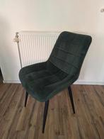 Zes groene stoelen fluweel Felix van Furnihaus, Overige kleuren, Ophalen of Verzenden, Zo goed als nieuw, Metaal