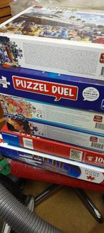 leg puzzels  plus puzzel spel    1000 stukjes, Ophalen of Verzenden, 500 t/m 1500 stukjes, Zo goed als nieuw, Legpuzzel