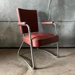 OPRUIMING Jaren 50 60 chroombuis fauteuil originele staat, Ophalen, Gebruikt, Metaal, Fifties
