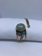 Zilveren armband met turquoise steen, Ophalen of Verzenden, Zilver, Armband, Met edelsteen
