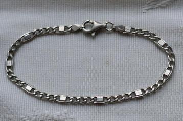 Zilveren schakel armband beschikbaar voor biedingen