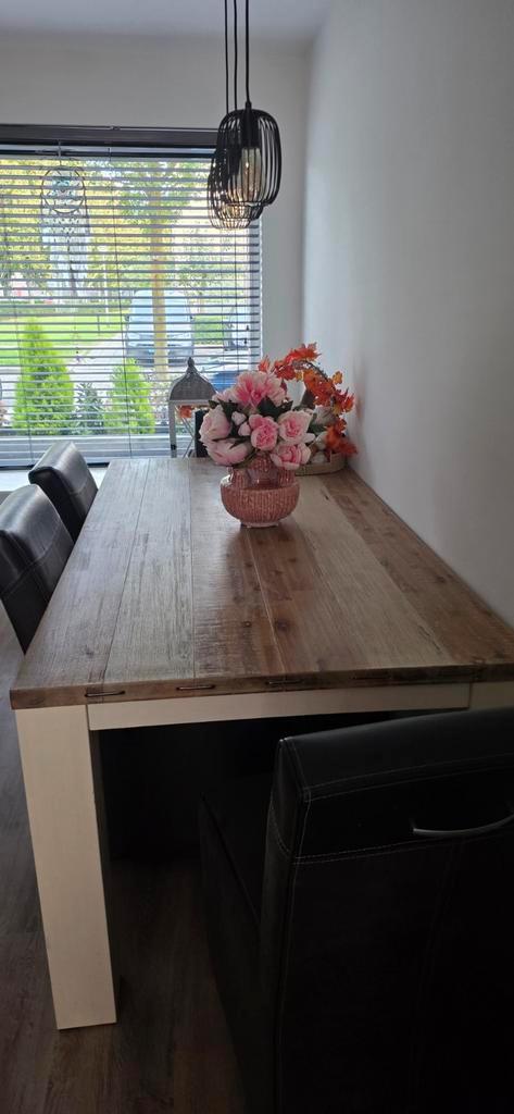 Pronto Cortena Eettafel,  &  4 Stoelen, Huis en Inrichting, Tafels | Salontafels, Zo goed als nieuw, 75 cm of meer, 50 tot 100 cm