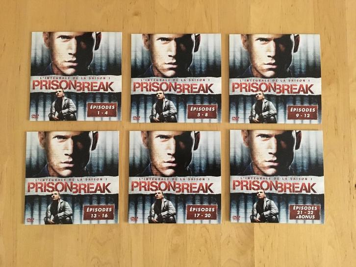 Prison Break seizoen 1 (Engels/Frans ondertiteld) 6 DVD's, Cd's en Dvd's, Dvd's | Tv en Series, Zo goed als nieuw, Actie en Avontuur