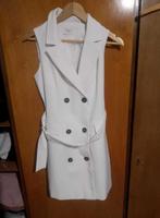 Witte blazerjurk, maat M., Kleding | Dames, Jurken, Maat 38/40 (M), Ophalen of Verzenden, Zo goed als nieuw, Knielengte