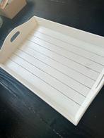 Wit dienblad - opknapper, Ophalen of Verzenden, Gebruikt, Rechthoekig, Hout