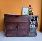 Vintage Buffetkast/Drankenkast met Glas in Lood, Ophalen