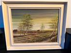 Landschap Bernard Jaspers Fayer Schilderij - 50x40 cm, Ophalen of Verzenden