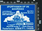 Sticker: Andre Bakker Sportvissen - Den Oever (2), Verzamelen, Ophalen of Verzenden, Zo goed als nieuw, Bedrijf of Vereniging