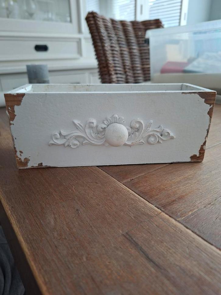 Leuk plantenbakje voor binnen of balkon, Tuin en Terras, Bloembakken en Plantenbakken, Gebruikt, Hout, Binnen, Balkon, Minder dan 30 cm