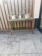 Tafel voor binnen of buiten, Tuin en Terras, Ophalen, Gebruikt, Rechthoekig, Overige materialen