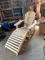 Canadese chair met voet bank, Ophalen of Verzenden, Zo goed als nieuw