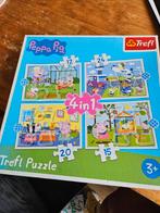 Peppa Pig Puzzel - 4 in 1 Trefl - 3+, Ophalen of Verzenden, 10 tot 50 stukjes, Zo goed als nieuw, 2 tot 4 jaar