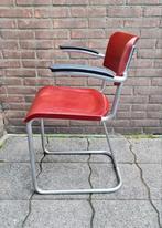 Gispen buisframe stoel model 207 kleur donkerrood uniek  , Ophalen